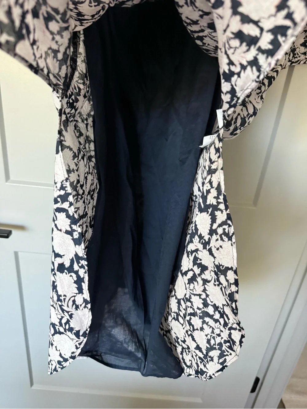 J. Crew Tie-waist cotton voile midi dress in rose vines Size 0